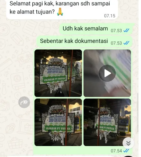 Pengiriman Papan Bunga Selamat Limo