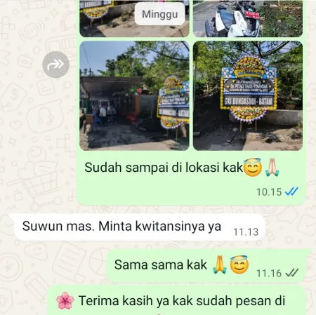 Pengiriman Papan Bunga Duka Limo