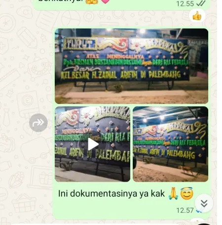 Pengiriman Papan Bunga Duka Limo