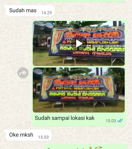 Pengiriman Papan Bunga Limo